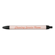 Service promotionnel de nettoyage rose stylo