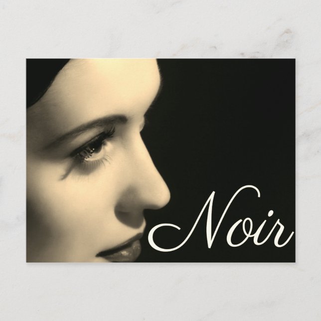 Noir Style Postcard Postkarte (Vorderseite)