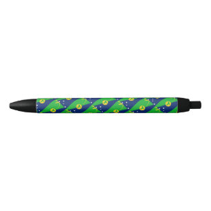 Noir Stylo à bille de l'île Christmas