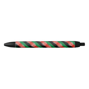 Noir Stylo à bille du drapeau afghan