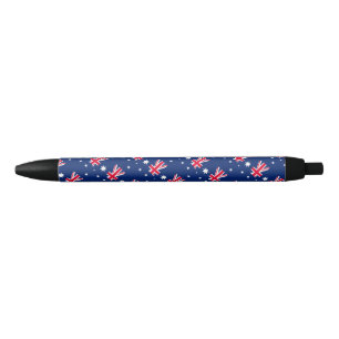 Noir Stylo à bille du drapeau australien
