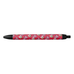 Noir Stylo à bille du drapeau des Bermudes