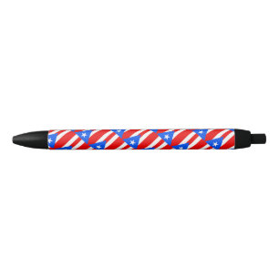 Noir Stylo à bille du drapeau portoricain
