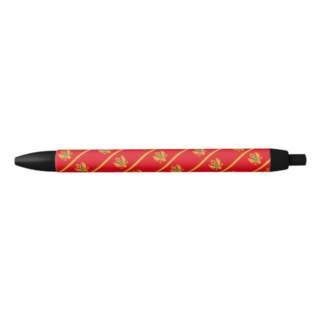 Noir Stylo à bille du Monténégro (Devant)