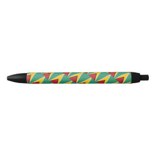 Noir stylo à bille du pavillon de Guyane