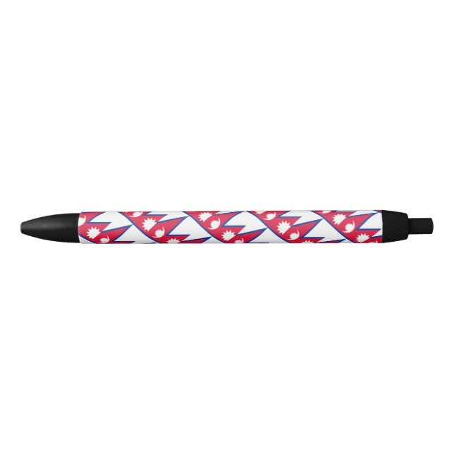 Noir Stylo à bille Népal (Devant)