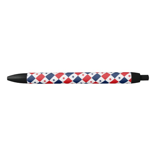 Noir Stylo à bille Panama (Devant)