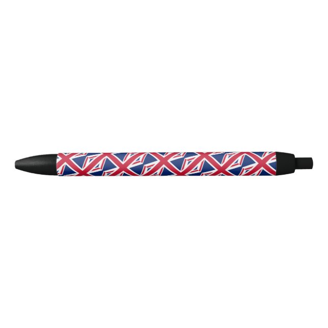 Noir Stylo à bille Union Jack (Devant)