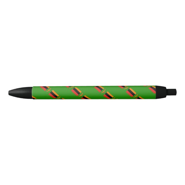 Noir stylo à bille Zambie (Devant)