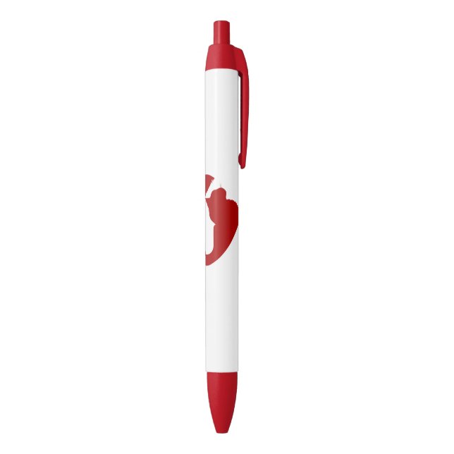 Noir Stylo à chat rouge (Bas (Vertical))