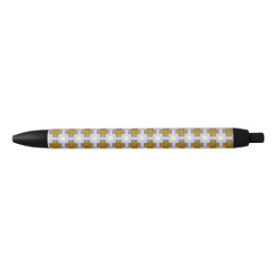 Noir Stylo à encre croix et jaune