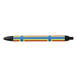 Noir Stylo à encre noire au drapeau des Orcades