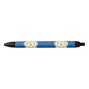 Noir Stylo à encre noire au drapeau du Yorkshire