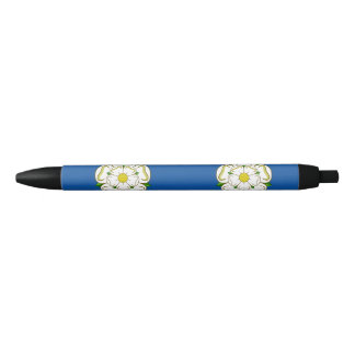 Noir Stylo à encre noire au drapeau du Yorkshire