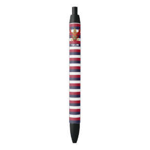 Noir Stylo à encre noire patriotique avec drapeau de Th