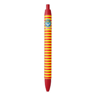 Noir Stylo à encre noire patriotique avec drapeau du Ki