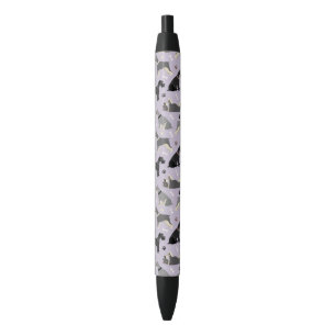 Noir Stylo à encre noire Schnauzer Patrouilles et os