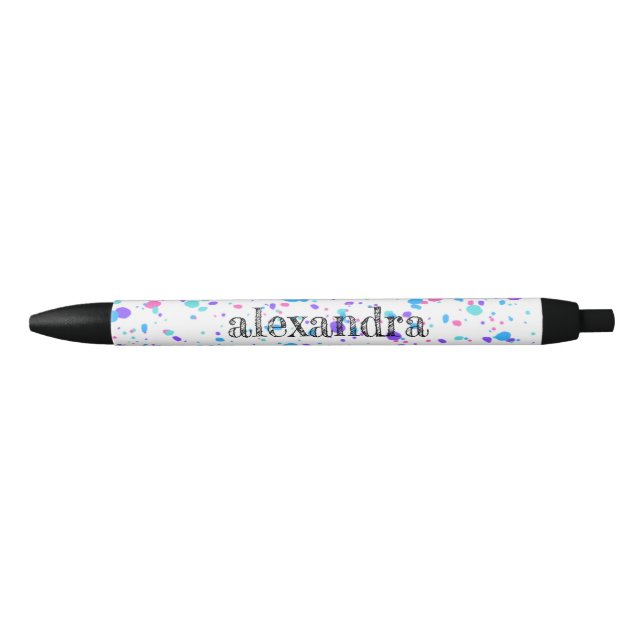 Noir Stylo à encre - Stylo rose multiple (Devant)
