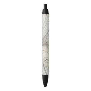 Noir Stylo à grains de bois ronds