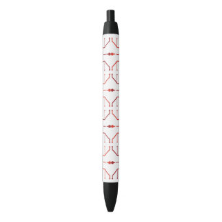Noir Stylo à motif abstrait Hiéroglyphe