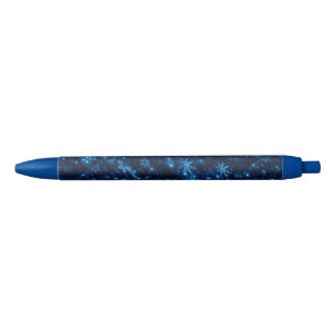 Noir Stylo à neige bleu profond et brillant