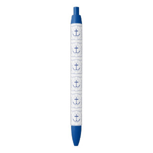 Noir Stylo Ancre et économe en vie (impression sombre)