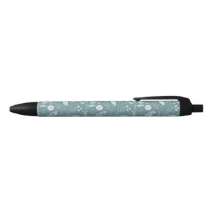 Noir Stylo Artistique Avec Stylisme Floral Abstrait Mot