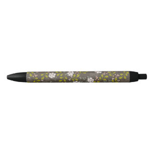 Noir Stylo assez floral de jardin de région boisée