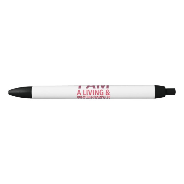 Noir Stylo auto-motivant de typographie (Devant)