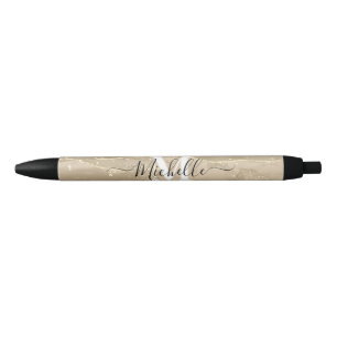Noir Stylo Autographe Personnalisé Sable Pailleté