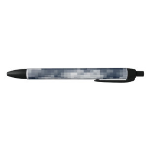 Noir Stylo avec conception nuageuse Pixellée