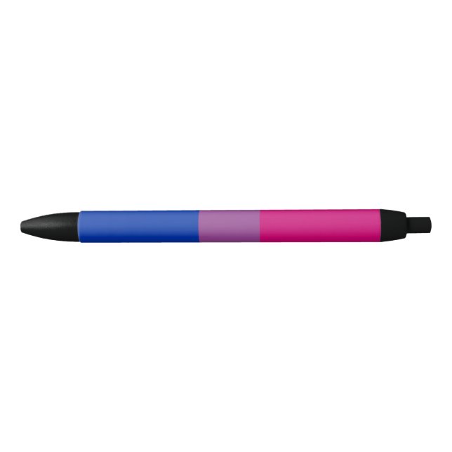 Noir Stylo bisexuel de drapeau (Devant)