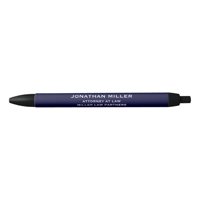 Noir Stylo bleu marine classique (Devant)