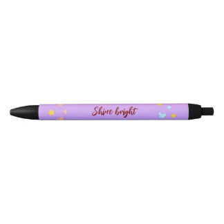 Noir Stylo brillant personnalisé pour les filles