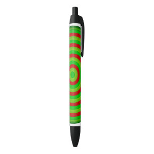 Noir Stylo Cercles Concentrés