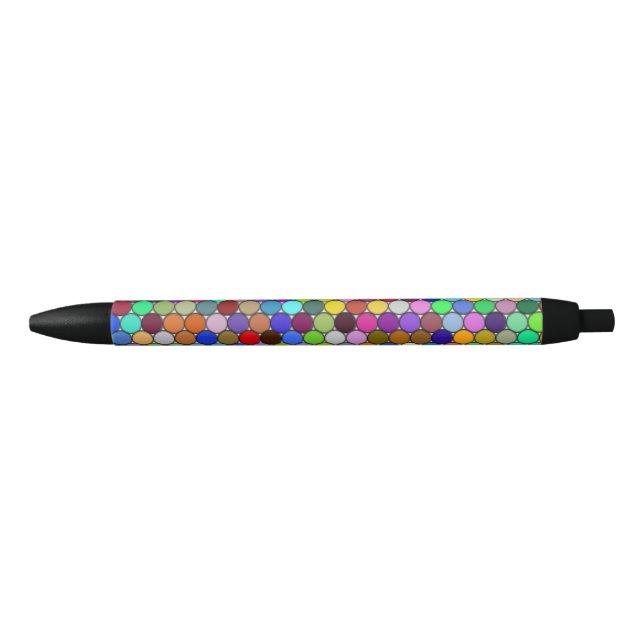 Noir Stylo Cercles Emballés (Devant)