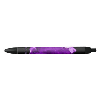 Noir Stylo cristallin pourpre