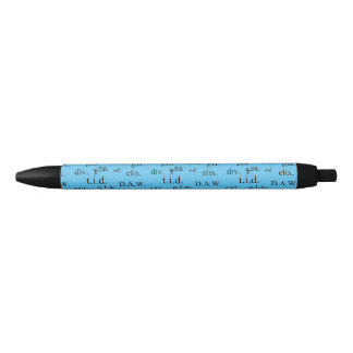 Noir Stylo d'abréviations bleues du pharmacien