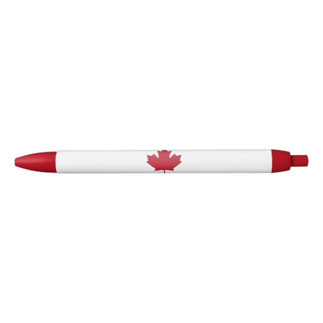Noir Stylo de feuille d'érable du Canada (Devant)