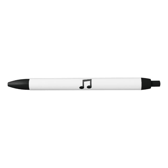Noir Stylo de note de musique (Devant)