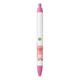 Noir Stylo de porc de jonglerie mignon de bande