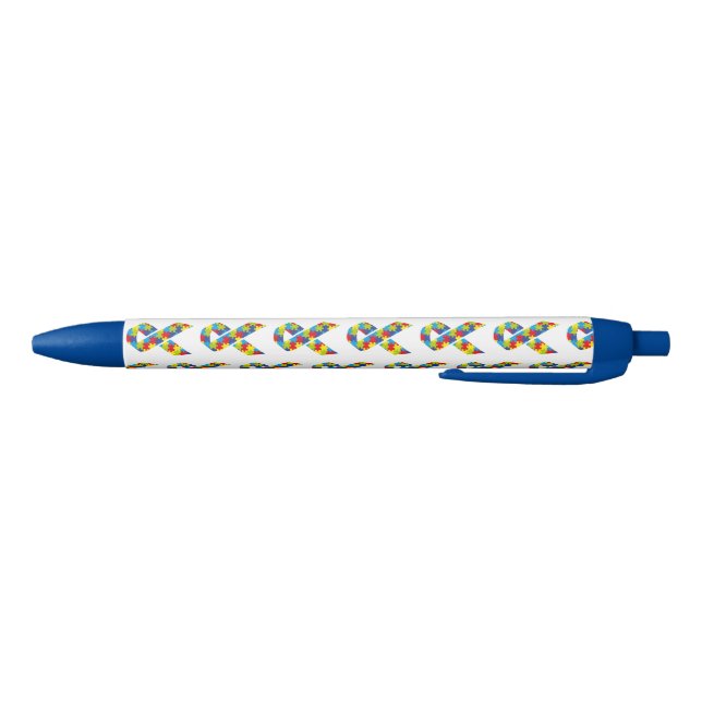 Noir Stylo de sensibilisation sur l'autisme (Bas)