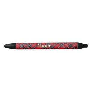 Noir Stylo de tartan d'Albannach de gaélique écossais