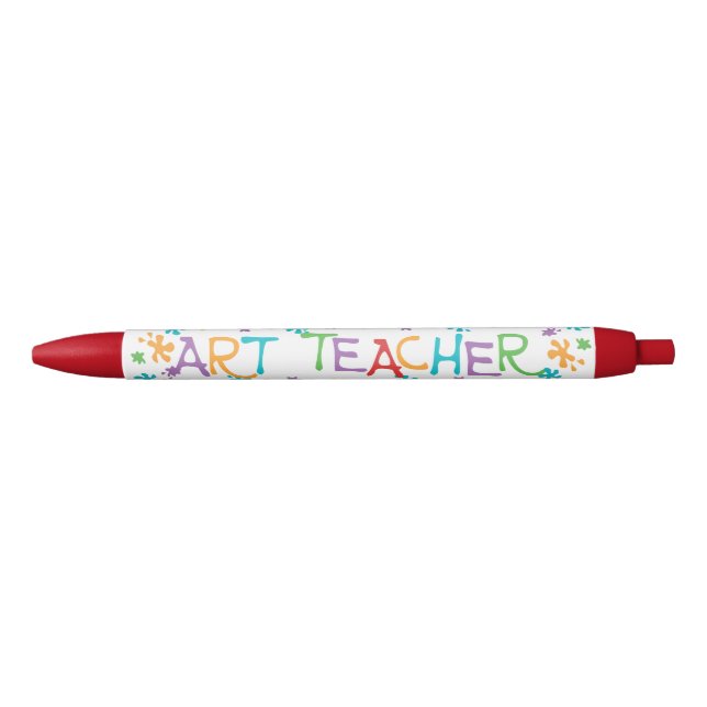 Noir Stylo d'écriture de professeur d'art (Devant)