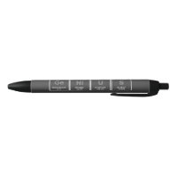 Stylo d'éléments de table périodique de génie
