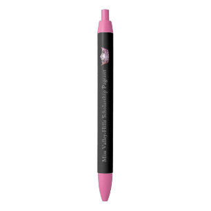 Noir Stylo d'encre Couronne personnalisée style Miss Am