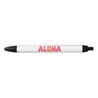 Stylo d'encre noire Aloha