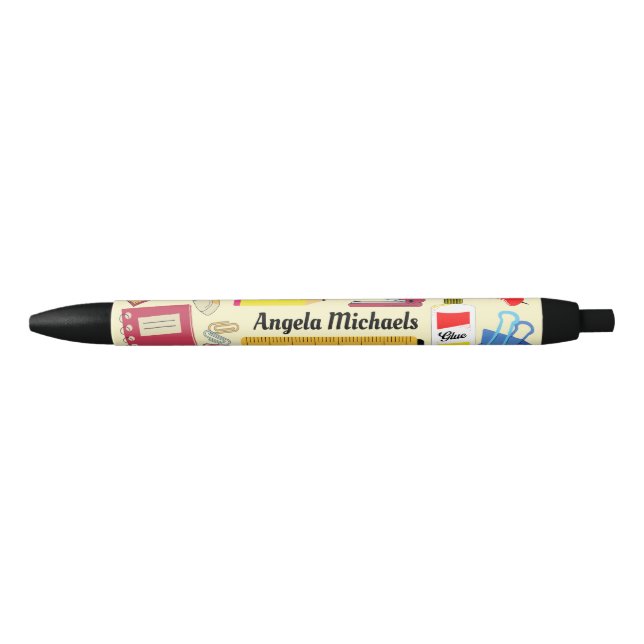 Noir Stylo d'encre noire pour l'école de l'étudiant (Devant)