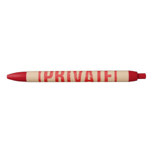 Noir Stylo d'encre noire privé embrayé
