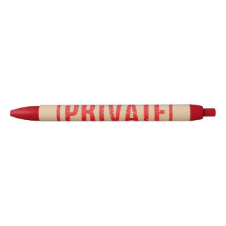 Noir Stylo d'encre noire privé embrayé